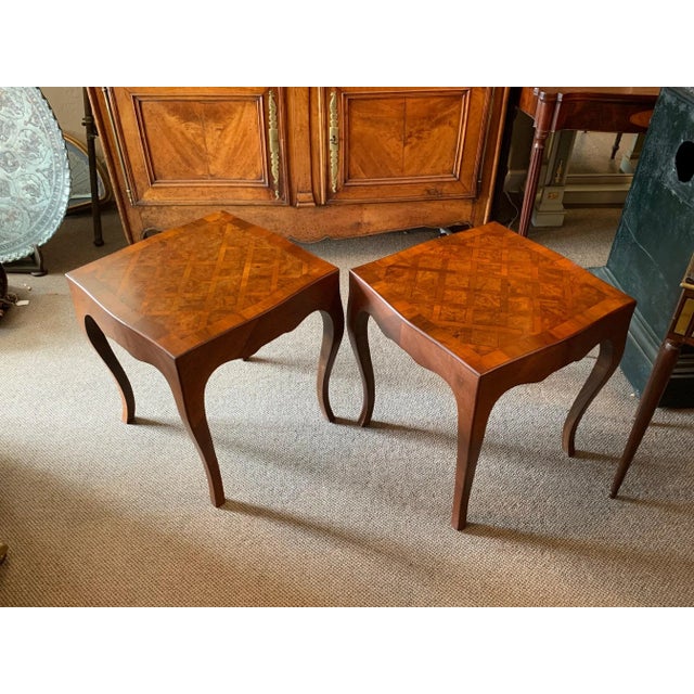 1950s Italian Tables With Cabriolet Legs - a Pair For Sale - Image 9 of 11