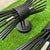 1970s 1970s Black Metal Small Tube Starburst Style Wall Sconces - a Pair For Sale - Image 5 of 6