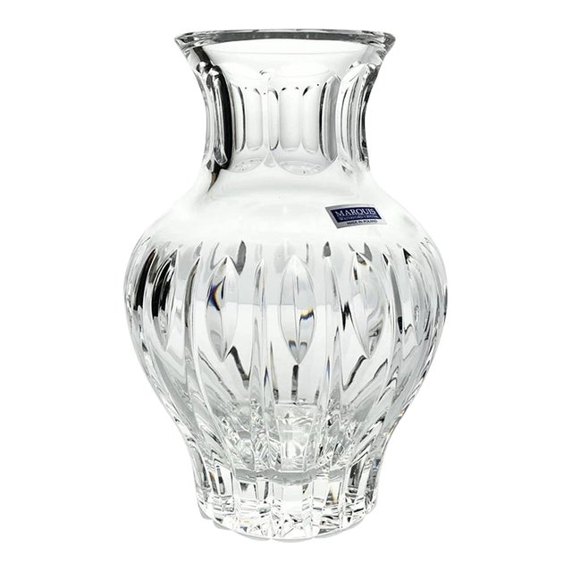 Waterford (Marquis) “Sheridan” Crystal Bulbous Flower Vase For Sale