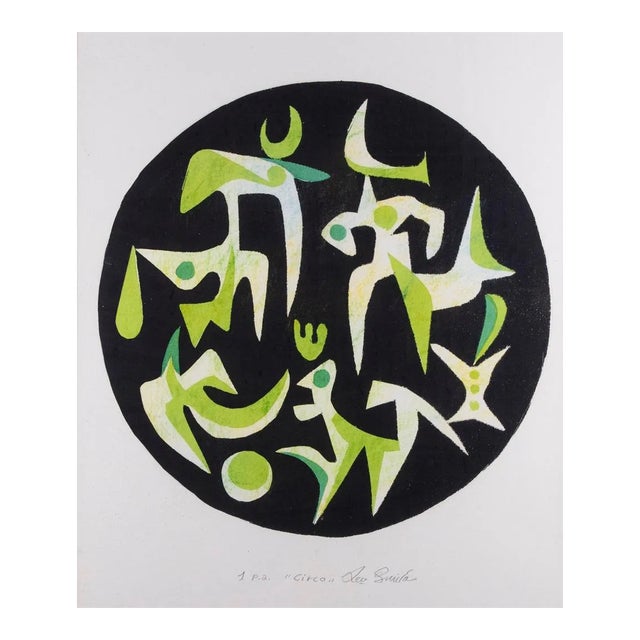 Leo Guida, Circus, Original Screen Print, 1994 For Sale