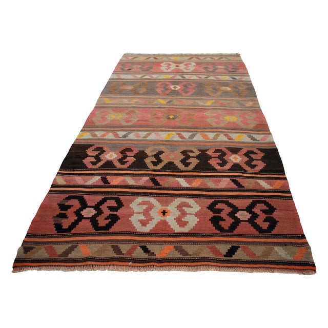 Vintage Anatolian Kars Kilim Area Rug - 5′2″ × 11′ For Sale - Image 6 of 17