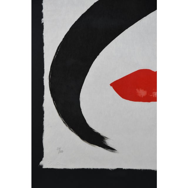 René gruau — “rouge baiser” (1990) limited edition hand-pulled lithograph on japanese handmade paper signed & numbered...