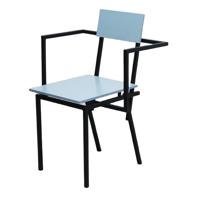 Banco Blue Armchair by Clémence Seilles for Stromboli Design For Sale