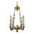 Myran Allan Luxury Lighting Italian French Gold Bronze-Cast Petite Chandelier For Sale