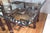 Hollywood Regency Vintage McGuire Bamboo Rattan Lattice Coffee Table With Pie Crust Glass Top For Sale - Image 3 of 7