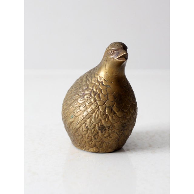 Mid-Century Modern Mid Century Brass Partridge For Sale - Image 3 of 8