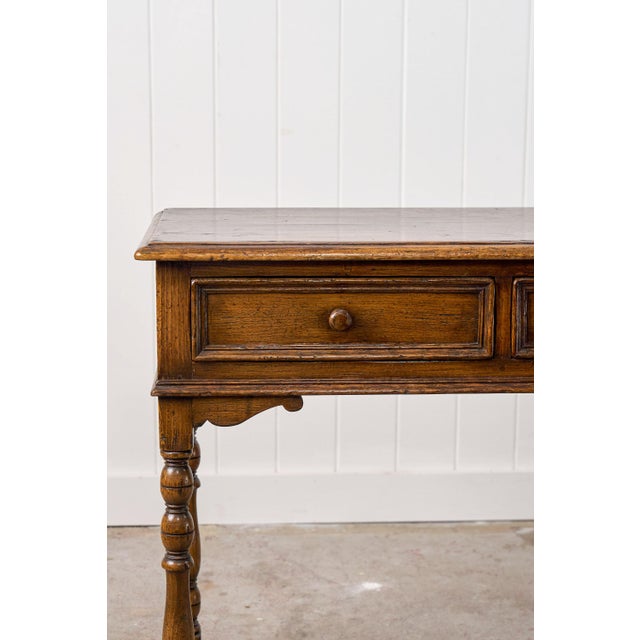 1920s Ipswich Oak Two Drawer Side Table For Sale In Charleston - Image 6 of 13