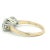 Gold 1950s Mid-Century Jabel Three-Stone Diamond Ring, Size 6 For Sale - Image 8 of 10