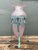 Mid-Century Modern Vintage Patinated Metal Frame Glass Vase For Sale - Image 3 of 12