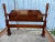 Wood Hickory Chair Co Solid Cherry Rice Carved Four Poster Queen Bed Frame For Sale - Image 7 of 8