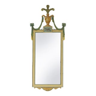 Neoclassical Painted Wall Mirror For Sale