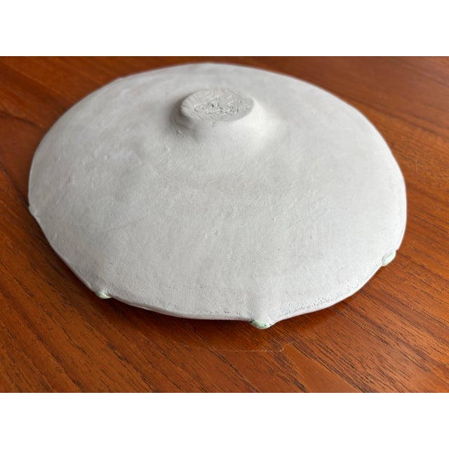 Post Modern Memphis New Wave Pastel Hand Built Pottery Plate Signed 1988 For Sale In San Diego - Image 6 of 8