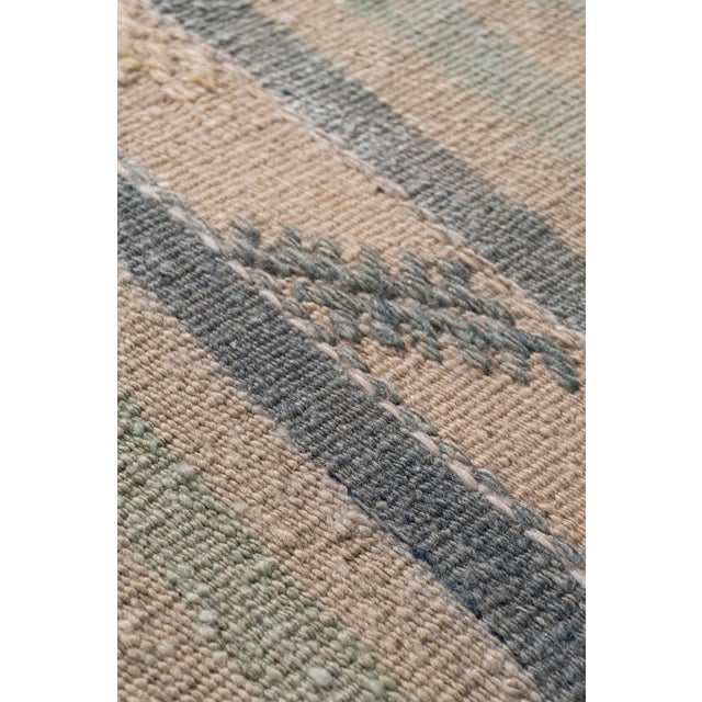 Tan Vintage Circa 1940 Tan Turkish Kilim Flatweave Rug 5ft 5in X 9ft 7in For Sale - Image 8 of 14