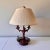 Late 20th Century Three Candle Red Tole Bouillotte Lamp For Sale - Image 4 of 12