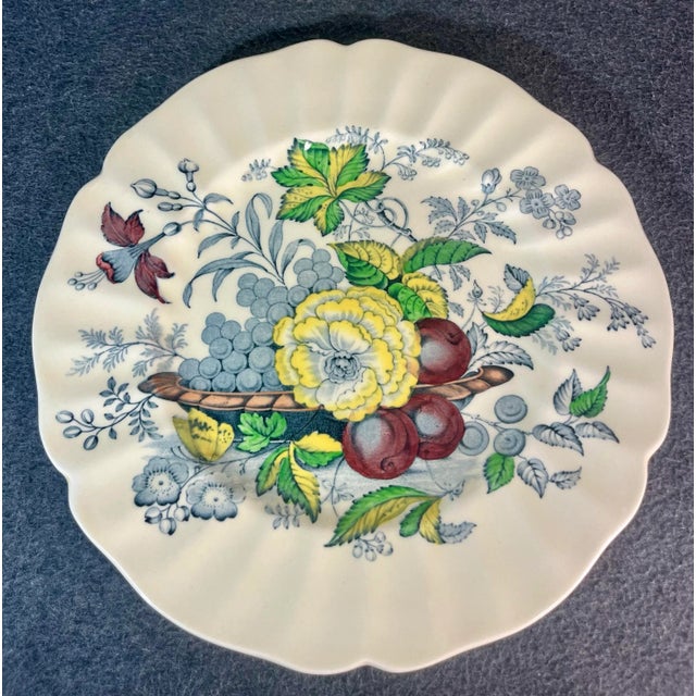 Royal Doulton Vintage Royal Doulton the Kirkwood Multicolor Dinner Plates- Set of 2 For Sale - Image 4 of 8