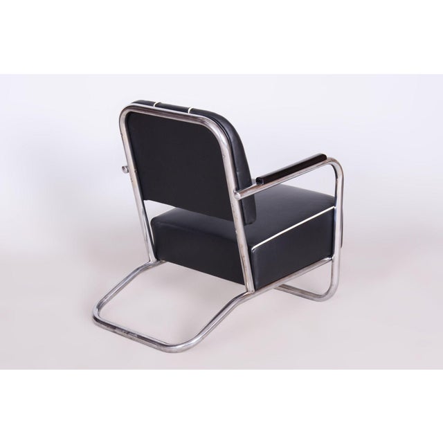 1930s Bauhaus Lounge Chairs in Leather from Mücke Melder, 1930s, Set of 2 For Sale - Image 5 of 8