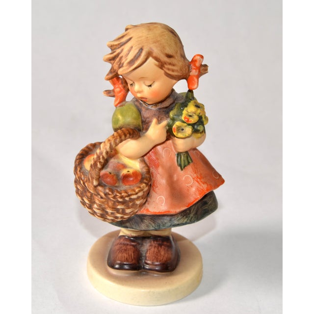 1964 Goebel Germany Hummel Collective Porcelain Girl Figurine Autumn Harvest For Sale - Image 14 of 14