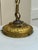 American Vintage 18" School House Globe With Vintage Brass Hanging Fixture For Sale - Image 3 of 7