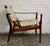 Mid-Century Modern Late 20th Century Mahogany and Leather Safari Chair For Sale - Image 3 of 9