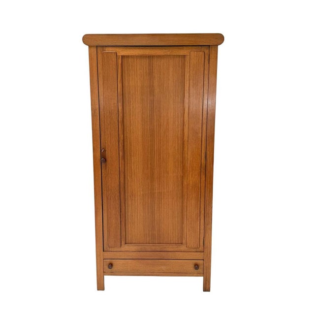 Brown Art Deco Modernist One-Door Armoire by Cornelis Van Der Sluys, 1920s For Sale - Image 8 of 14