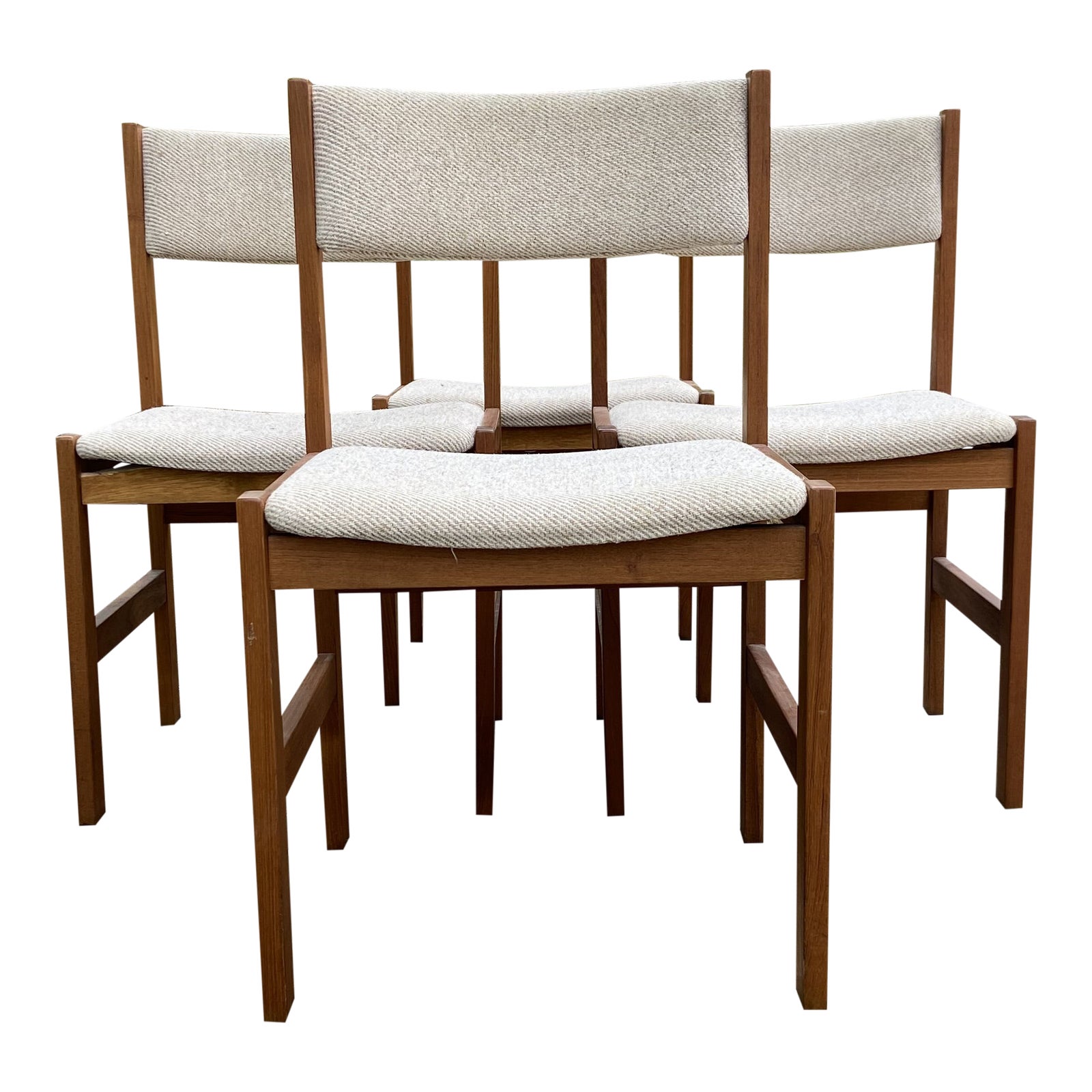 MidCentury k.d. Furniture Danish Dining Chairs Set of 4 Chairish