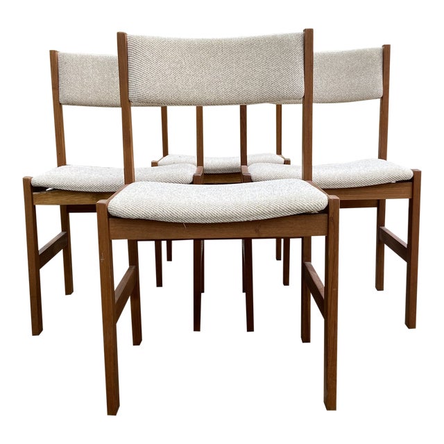 MidCentury k.d. Furniture Danish Dining Chairs Set of 4 Chairish