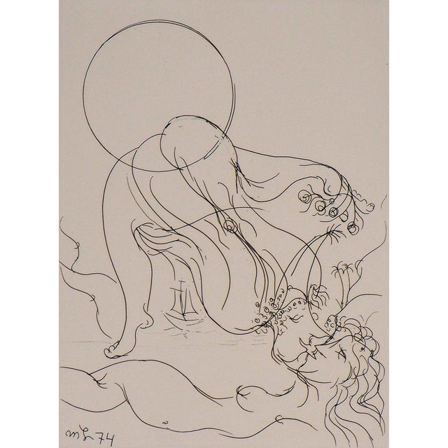 Meyer LAZAR (1923-1995) Song of Songs, Love on the Road, 1974 Original engraving Signed in pencil Numbered on /120 copies...