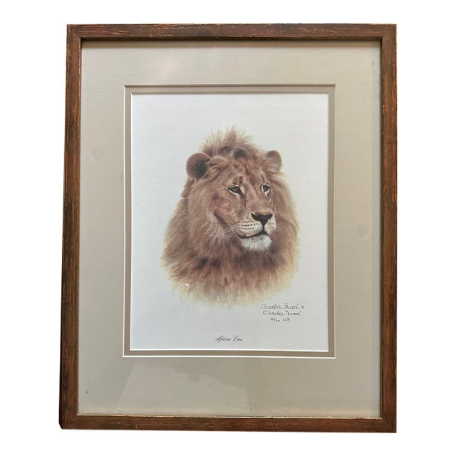 1980s Charles Frace “African Lion” Artist Proof Print For Sale