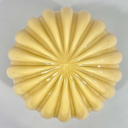 Cream Art Deco Opaline Glass Pendant by Christian Bergh, Sweden 1930s For Sale - Image 8 of 15