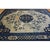 1880s Antique Blue Classic Greek Key Medallion Architectural Chinese Peking Rug For Sale In New York - Image 6 of 9