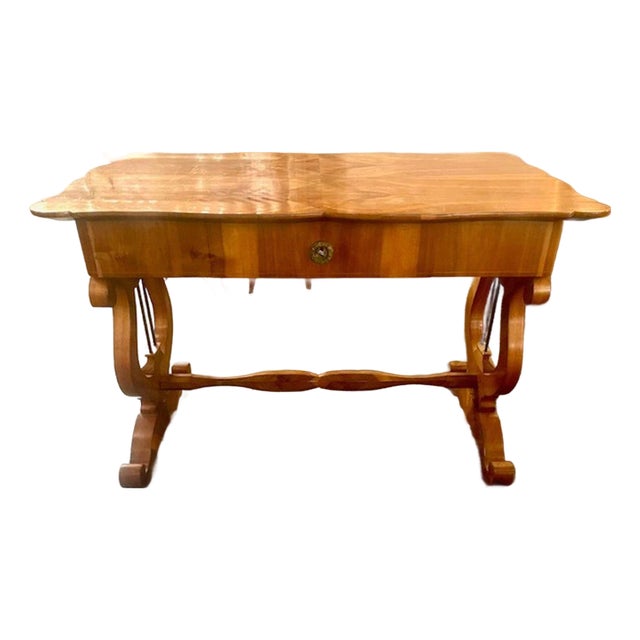 19th C. German Walnut Writing Table For Sale
