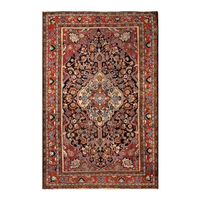 1900 - 1909 Navy Persian Antique Farahan Rug For Sale