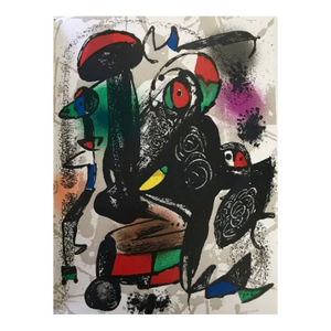 Joan Miro Original Lithograph V4-3 Mourlot 1981