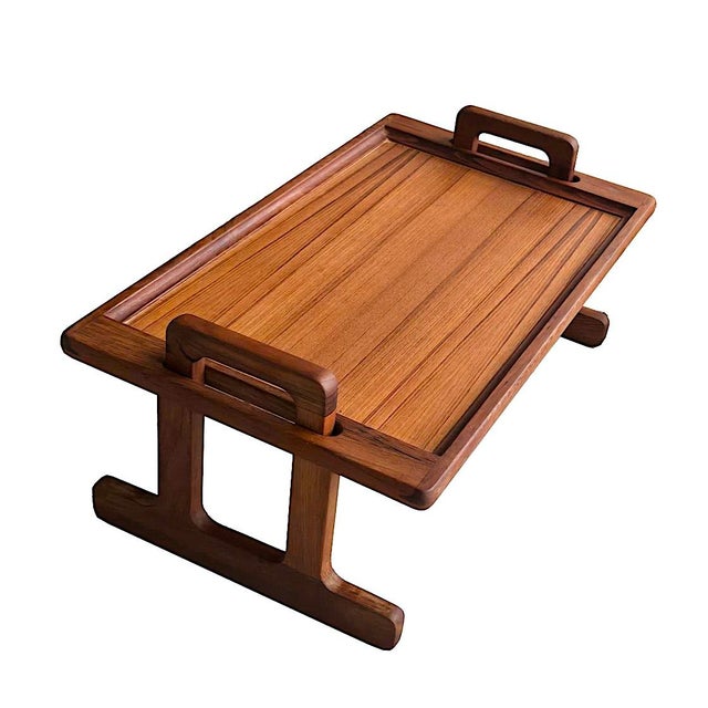 Vintage Dansk Teak Wood Breakfast/Laptop Tray For Sale - Image 11 of 12