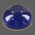 Vintage Cobalt Blue Gilded Rim Glass Serving Bowl For Sale - Image 4 of 8