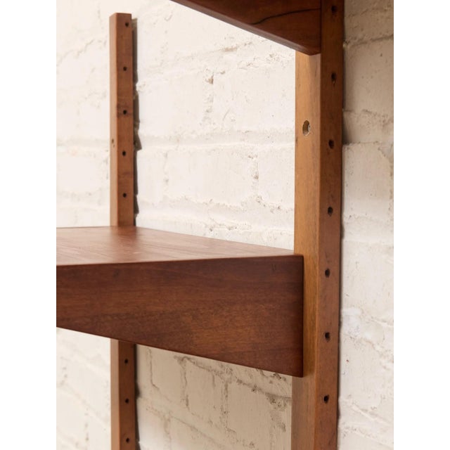 Restored Vintage Mid-Century Modern Wall Unit Shelf For Sale - Image 4 of 9