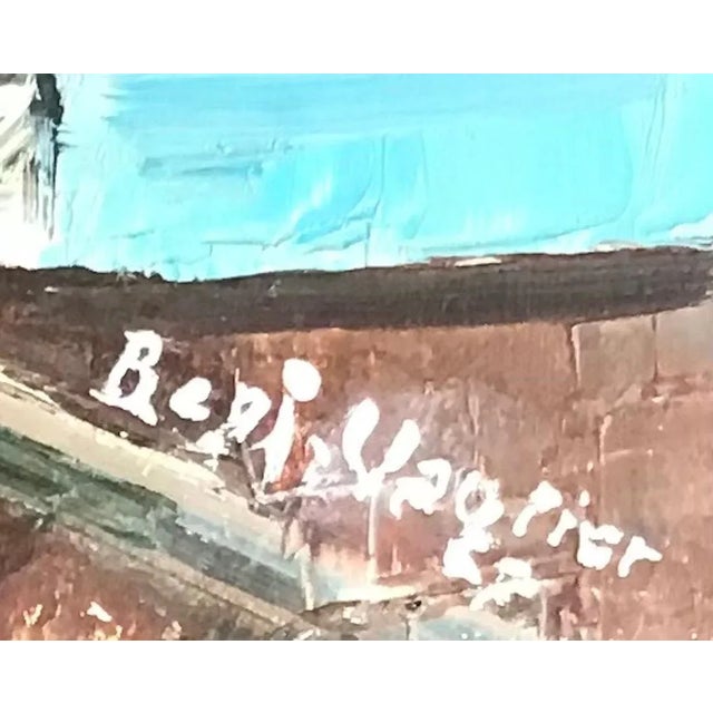 1960s Benjamin Vautier, Bouquet, Oil on Wood, 1967 For Sale - Image 5 of 10