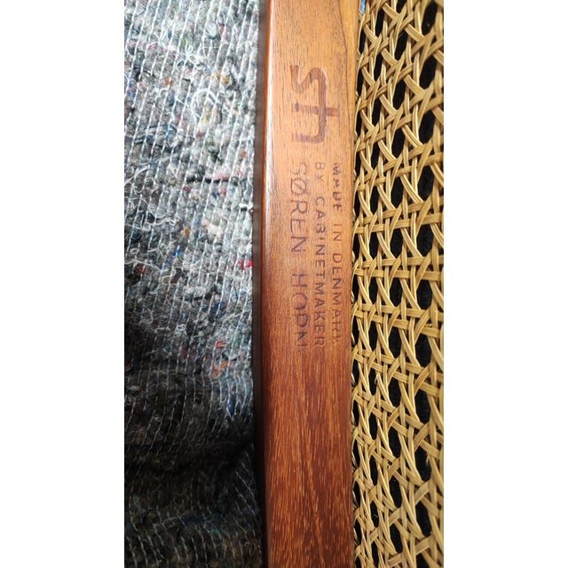 Vintage Scandinavian Two-Seater Bench by Søren Horn, 1960 For Sale - Image 3 of 11