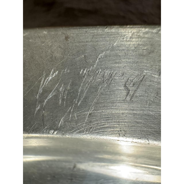 Vintage Danish Pewter Square Tray by Just Andersen, 1940 For Sale - Image 6 of 7