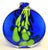 1974s Jan Gabrhel Chlum U Trebone Blue and Green Glass Vase Vessel Czech Republic For Sale - Image 9 of 10