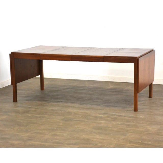 1960s Refinished Danish Modern Dining Table For Sale In Boston - Image 6 of 10