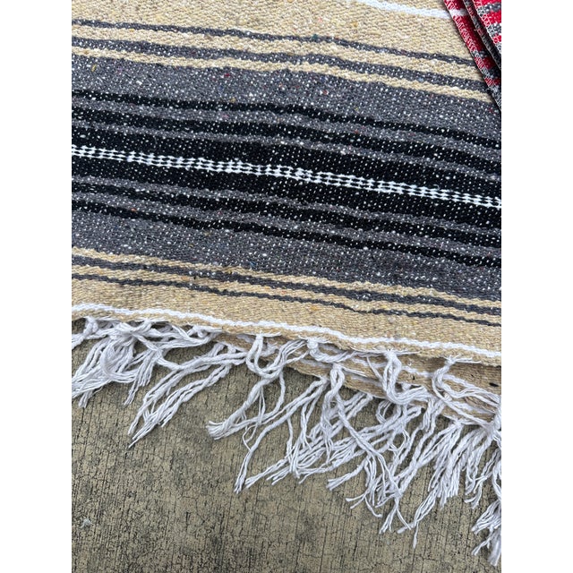 Pair of Vintage Native American Style Throw Blankets For Sale - Image 4 of 9