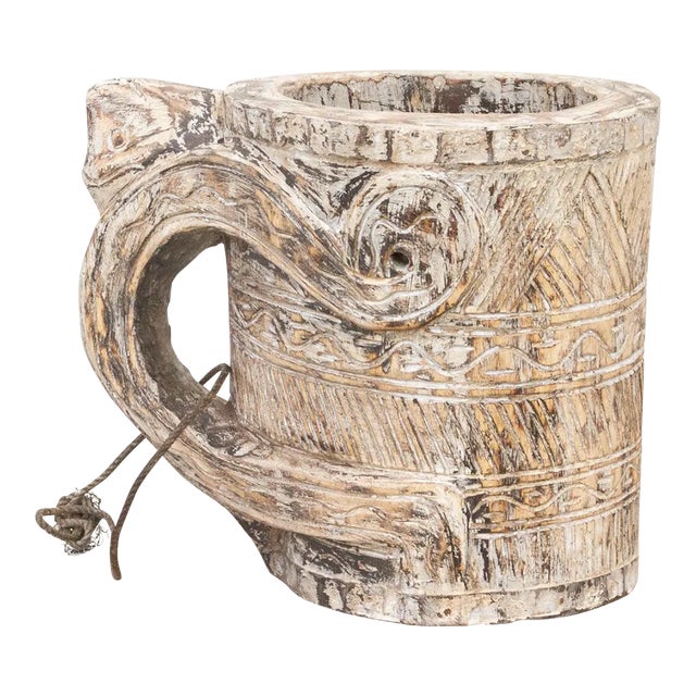 Hand-Carved Naga Milk Pot-Moyon For Sale