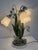 Italian Florentine Table Lamp with Lily of the Valley Flowers, 1980s For Sale - Image 4 of 13