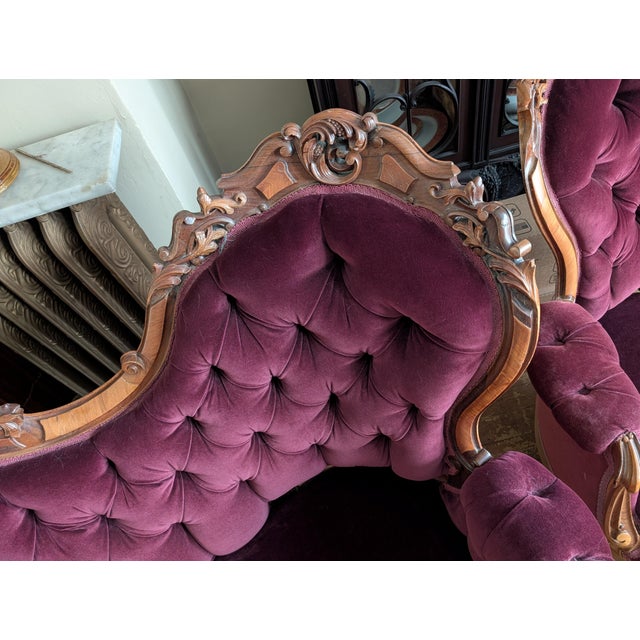 Late 19th Century Late 19th Century Victorian Rococo Revival Sofas For Sale - Image 5 of 12