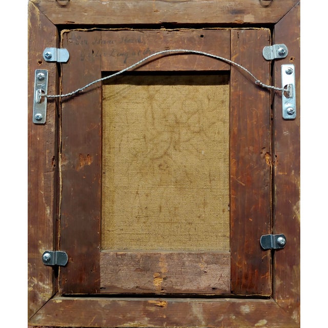 Textile 18th Century British Coat of Arm - Oil Painting C.1790s For Sale - Image 7 of 8