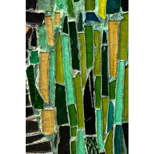 Framed Fairy Tale-Motif Stained Glass Assemblage Mosaic For Sale - Image 14 of 17