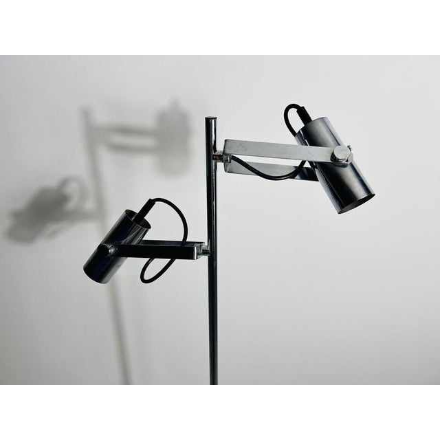 Midcentury Modern German Chrome Floor Lamp, 1970s For Sale - Image 9 of 14
