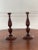 Mid-Century Wooden Candle Holders- a Pair For Sale In Washington DC - Image 6 of 12