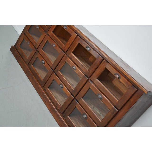 Vintage Dutch Pine Haberdashery Shop Cabinet For Sale - Image 18 of 18